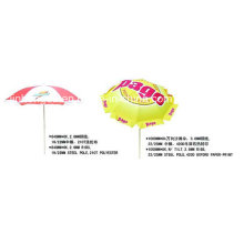 Logo bedruckt 6 Panels Zentrum Pole Parasol (YSBEA0025)